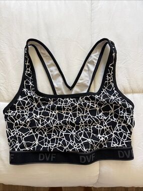 Diane Von Furstenberg for Target Black and White Sports Bra